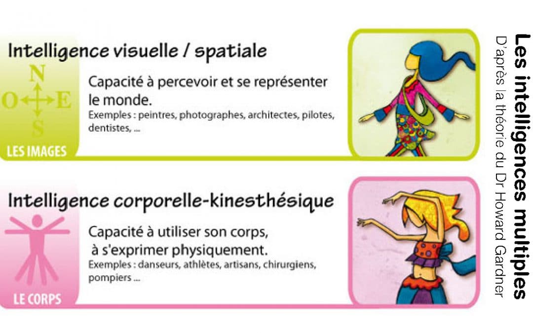 Les intelligences multiples – kinesthésique / corporelle et visuo-spatiale